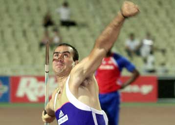 Με την πρώτη βολή (87,81μ.) προκρίθηκε στον τελικό του ακοντισμού ο Γκατσιούδης