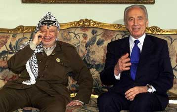 Ματαιώθηκε η προγραμματισμένη συνάντηση Πέρες και Αραφάτ