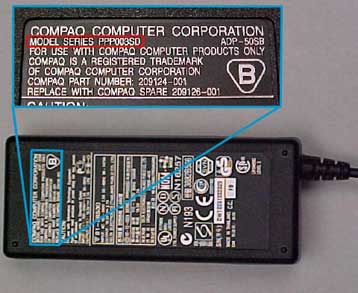 Η Compaq ανακαλεί 1,4 εκατομμύρια εξωτερικά τροφοδοτικά φορητών