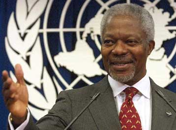 Για παγκόσμια προβλήματα μιλά ο Αναν, σε δράση παρακινεί ο Μπους