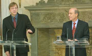 Συνάντηση εφ όλης της ύλης του Κ.Σημίτη με τον Βέλγο ομόλογό του