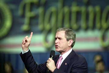 Ο Μπους ζητά από τους συμμάχους να συμβάλουν στην εξάλειψη της τρομοκρατίας στη Μ. Ανατολή