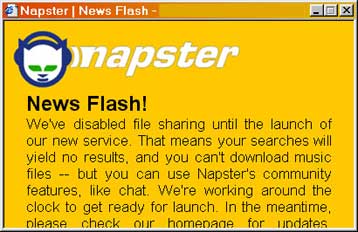 Για αδυναμία αστυνόμευσης του δικτύου της Napster διαμαρτύρονται οι διάδικοι