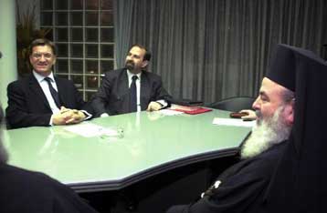 Ανταποδοτική επίσκεψη του Αρχιεπισκόπου στον Πέτρο Ευθυμίου