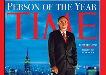 Πρόσωπο της χρονιάς για το 2001 ο Ρούντολφ Τζουλιάνι, σύμφωνα με το περιοδικό Time