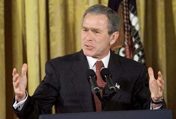 Ο πόλεμος κατά της τρομοκρατίας μόλις άρχισε, θα τονίσει ο Τζορτζ Μπους