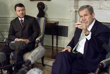 Κριτική ασκεί στον Σαρόν, περισσότερα ζητά από τον Αραφάτ ο Αμερικανός πρόεδρος