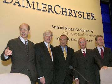 Ζημίες 662 εκατ. ευρώ για την DaimlerChrysler το 2001