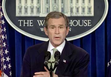 Ο Σαντάμ είναι πρόβλημα που θα αντιμετωπιστεί, προειδοποίησε ο Αμερικανός πρόεδρος