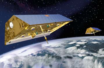 Δίδυμοι δορυφόροι χαρτογραφούν το γήινο βαρυτικό πεδίο