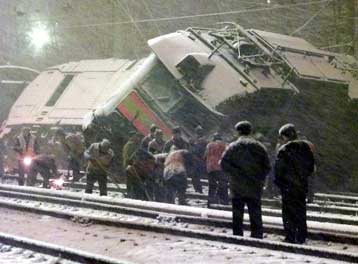 Σύγκρουση τρένων στη Μόσχα με 47 τραυματίες