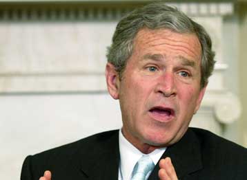 Ο χαρακτηρισμός του «τρομοκράτη» δεν ταιριάζει στον Αραφάτ, δηλώνει τώρα ο Μπους