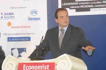 Για ελληνοτουρκικά και Μεσανατολικό μίλησε ο Κ.Καραμανλής στο συνέδριο του Economist
