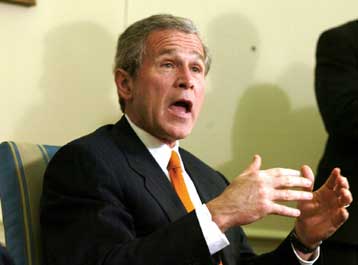 Το Ισραήλ πρέπει να συνεχίσει την αποχώρησή του από τη Δ.Όχθη,δήλωσε ο πρόεδρος των ΗΠΑ