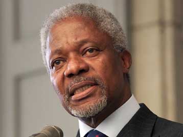 Έκκληση Ανάν για την ανάπτυξη διεθνούς ειρηνευτικής δύναμης στη Μέση Ανατολή