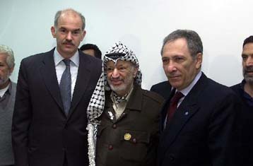 Με Γ.Αραφάτ και Α.Σαρόν συναντήθηκαν οι Παπανδρέου και Τζεμ την Πέμπτη