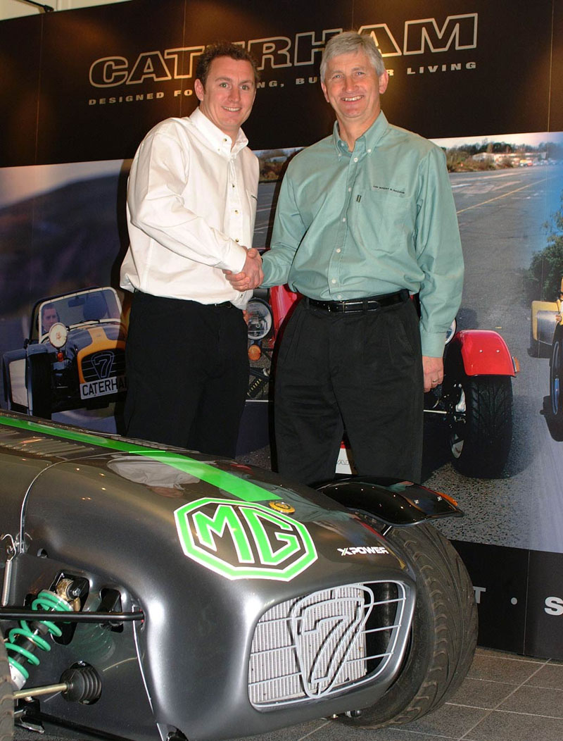 Η MG Rover αποκλειστικός προμηθευτής κινητήρων για την Caterham Cars