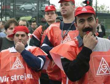 Σε συμφωνία οδηγούνται οι Γερμανοί εργοδότες με την IG Metall