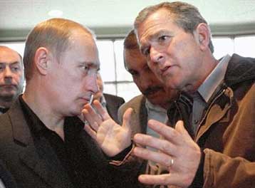 Συνεργασία σε προγράμματα αντιπυραυλικής άμυνας θα προτείνει ο Μπους στον Πούτιν