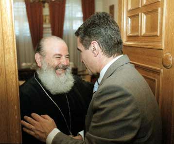 Συνάντηση Λοβέρδου – Χριστόδουλου, με αντικείμενο τη βοήθεια στους Παλαιστινίους