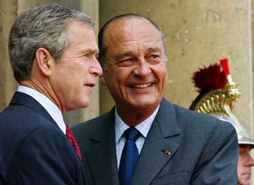 Μπους και Σιράκ δηλώνουν αποφασισμένοι να πατάξουν την τρομοκρατία