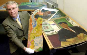 Το χαμένο κομμάτι από έργο Γερμανού ζωγράφου βρήκε περαστικός σε δρόμο του Βερολίνου