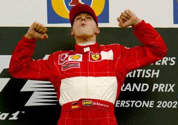 Ο Σουμάχερ και πάλι πρώτος στο βρετανικό Grand Prix