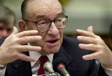 Η οικονομία των ΗΠΑ ενισχύεται, δηλώνει ο Γκρίνσπαν – Κίνδυνος τα εταιρικά σκάνδαλα