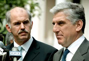 Την ατζέντα της Ελληνικής Προεδρίας συζήτησαν Σημίτης, Παπανδρέου και Παπαντωνίου