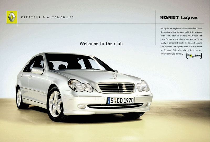 Η Renault διαφημίζει… Mercedes-Benz C-Class