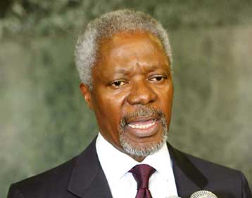 Δεν είναι λογικό να γίνει τώρα μία επίθεση κατά του Ιράκ, υποστηρίζει ο Κόφι Ανάν