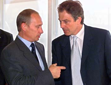 Τις αμφιβολίες του για την ανάγκη επίθεσης στο Ιράκ εξέφρασε ο Πούτιν στον Μπλερ