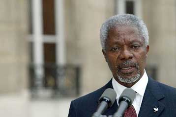 Μόνο το Συμβούλιο Ασφαλείας μπορεί να αποφασίσει μία επίθεση στο Ιράκ, λέει ο Κ.Ανάν