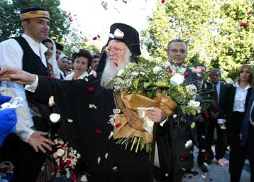 Με τους μαθητές της Λεοντείου Σχολής ο Οικουμενικός Πατριάρχης