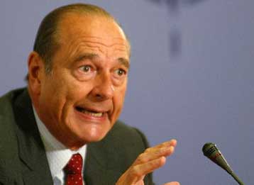 Σε πλήρη συνεργασία με τους επιθεωρητές όπλων του ΟΗΕ καλεί το Ιράκ ο Ζακ Σιράκ