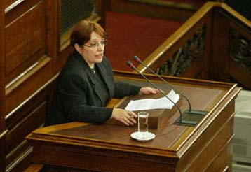 Για επισημοποίηση της διχοτόμησης της Κύπρου στην Κοπεγχάγη μίλησε η Αλέκα Παπαρήγα