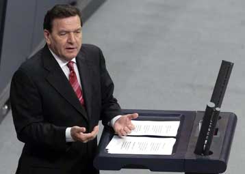 Αναγκαία η ένταξη της Τουρκίας στην ΕΕ κατά τον Γερμανό καγκελάριο Γκέρχαρντ Σρέντερ