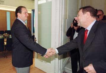 Για Ιράκ και διπλή προεδρία της ΕΕ συνομίλησαν Σολάνα – Καραμανλής