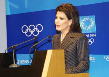 Ιδιαίτερη έμφαση στην ασφάλεια των Ολυμπιακών Αγώνων δίνει η Γιάννα Αγγελοπούλου