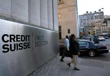 Ζημίες-ρεκόρ για ευρωπαϊκή τράπεζα ανακοίνωσε η Credit Suisse για το 2002