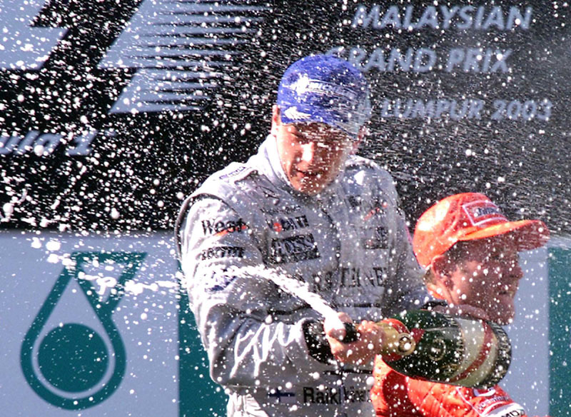 GP Μαλαισίας 2003: Η κατάταξη και οι εγκαταλείψεις