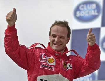 Ο Rubens Barrichello στην pole position του GP Βραζιλίας