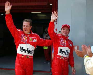 Ο Μίκαελ Σουμάχερ στην pole position του GP της Βαρκελώνης