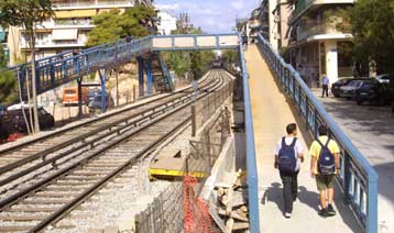 Κλειστός από τη Δευτέρα ο σταθμός της καθόδου του ΗΣΑΠ στα Ανω Πατήσια