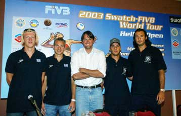 Για την Αθήνα 2004 με πρώτο σταθμό την Ρόδο, η υπόσχεση των πρωταθλητών μπιτς βόλεϊ