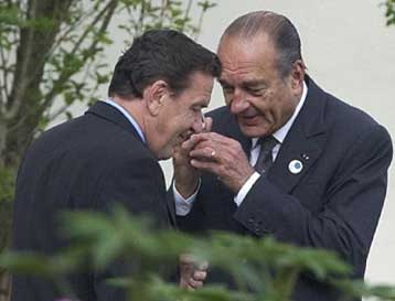 Ανεπίσημη συνάντηση Σιράκ-Σρέντερ εν όψει του Ευρωπαϊκού Συμβουλίου της Θεσσαλονίκης