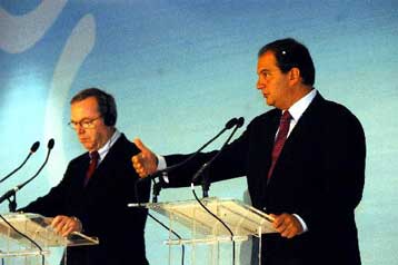 Διαφωνίες ως προς ορισμένα σημεία του Ευρωπαϊκού Συντάγματος εξέφρασε ο Κ.Καραμανλής