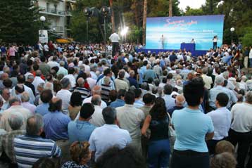 Τα προβλήματα της καθημερινότητας στο επίκεντρο της ομιλίας Καραμανλή στη Δάφνη