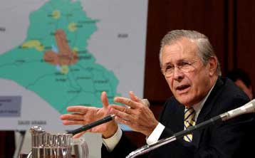 Ο Ράμσφελντ προειδοποιεί τον Ερντογάν για τη δράση των τουρκικών δυνάμεων στο Ιράκ