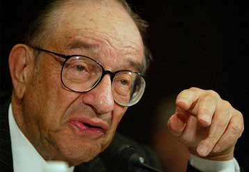 Ανησυχία για το «μικρό ενδεχόμενο» αποπληθωρισμού εξέφρασε ο Αλαν Γκρίνσπαν